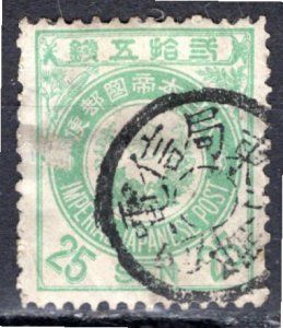 Japan; 1888: Sc. # 82: Used Single Stamp