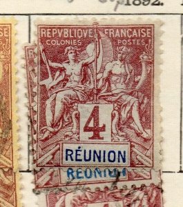 Reunion 1892 Early Issue Fine Mint Hinged 4c. NW-186766