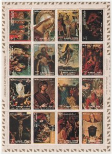 Ajman 1973 - The Life Of Christ - Mi-2800 A- Mi-2812 A - PERF MNH