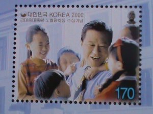 ​KOREA-2000 SC#2043  NOBEL PRICE WINNER-PRES.KIM DAE-JUNG: MNH S/S-VERY FINE