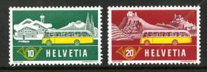 Switzerland 345-346 MNH SCV $1.00 BIN $0.50 BUSES