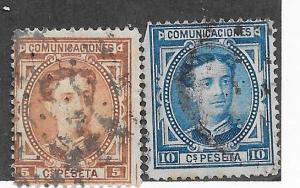 Spain #222-223  (U) CV $4.25