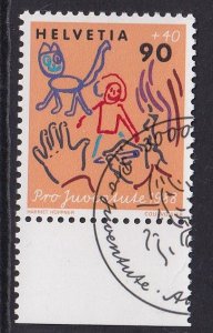 Switzerland  #B549  cancelled 1988  Pro Juventute  child development 90c