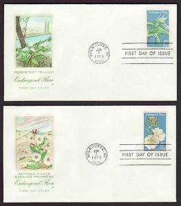 US 1783-1786 Endangered Flora House of Farnam S/4 U/A FDC