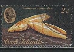 1974 Cook Islands - Sc 384 - used VF - 1 single - Sea shells