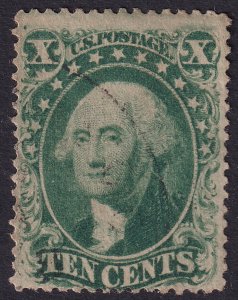 #33 Used, F-VF, Light cancel (CV $190 - ID45717) - Joseph Luft