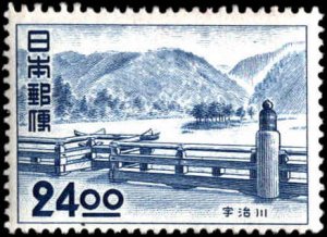 Japan #533-534, Complete Set(2), 1951, Bridges, Hinged