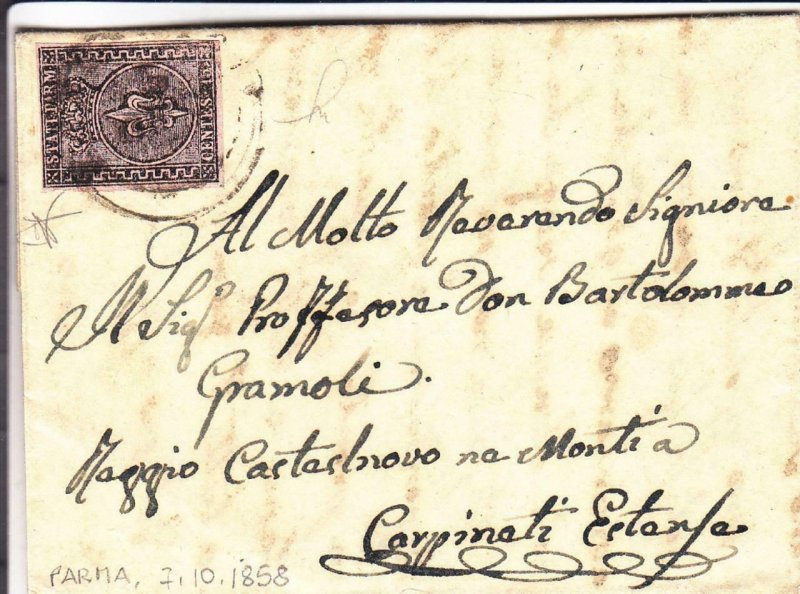 1858, Parma #3 on Cover (15820)