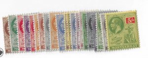 Montserrat Sc #54-74  set of 21  OG VF