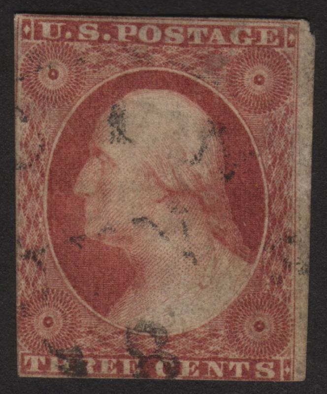 1855, US 3c, Used, George Washington, Sc 11