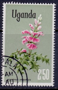 Uganda 1969, Flora, Acanthus Arboreus 2.50sh, sc#126, used**