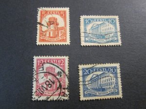 Estonia 1932 Sc 108-111 set FU