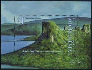 Micronesia 181, MNH. Michel 312 Bl.12. Sokehs Rock, 1993.