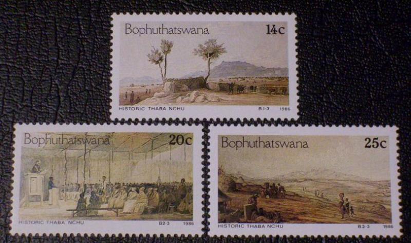 South Africa - Bophuthatswana Scott #177-179 mnh