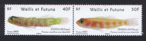 Wallis and Futuna Native Fish 2v in pair SG#913-914