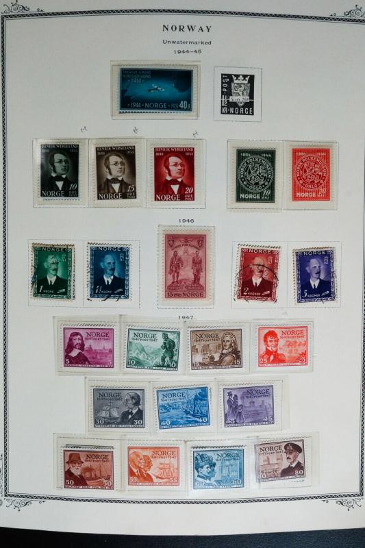 Norway 1800s to 1990s Rare Potent Century-Long Stamp Collection