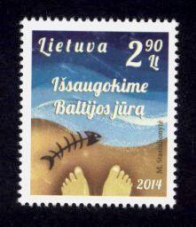 Lithuania Sc# 1027 MNH Baltic Sea Protection