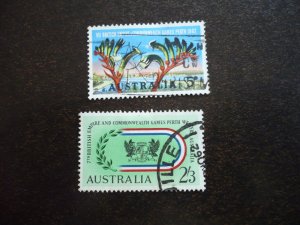 Stamps - Australia - Scott# 349-350 - Used Set of 2 Stamps