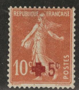 FRANCE Scott B1 Mint No Gum 1914 semi postal stamp 