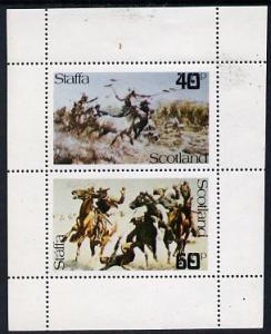 Staffa 1979 Battles (Wild West) perf  set of 2 values unm...