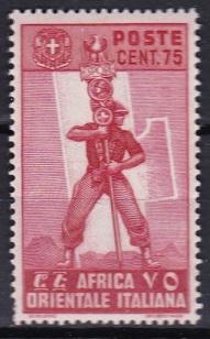 1938 Italian East Africa Scott 11 Fascist Legionary MLH