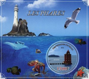 Lighthouse Ocean Seagull Octopus Sov. Sheet Mint NH