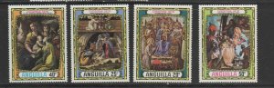 ANGUILLA #114-118  1970  CHRISTMAS     MINT VF NH  O.G