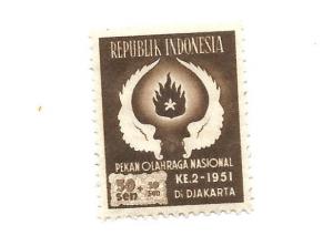Indonesia 1951 - M - Scott #B66 *