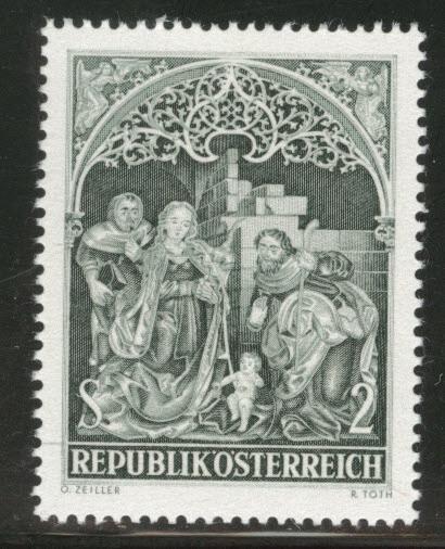 Austria Scott 806 MNH** 1967 Christmas Nativity stamp