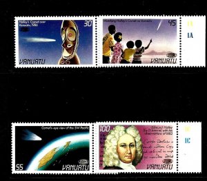 VANUATU - 1986 - Halley's Comet - Perf 4v Set - M N H