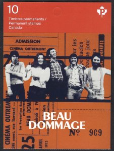 Canada #2658a P Beau Drommage (2013). Booklet of 10 stamps. MNH