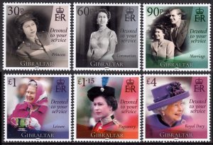 GIBRALTAR 2021 QUEEN ELIZABETH II 95th BIRTHDAY DEVOTED TO YOUR SERVICE