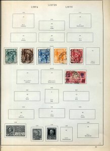 LIBYA 1912/36 M&U On Old Pages Incl.Airs Ovpts(Apx 45)NS 52