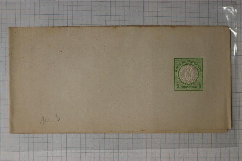 Germany Postal newspaper magazine wrapper 1873 hg#1 1/3gr green mint DC