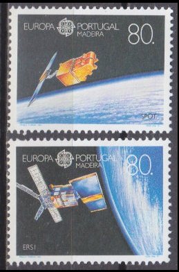 1991 Portugal Madeira 147-148 Europa CEPT — Satellite 6,00 €