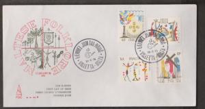 MALTA Scott 505-8 On FDC - Feasts Of Saint Peter & Saint Paul