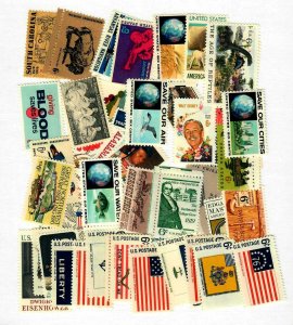 U.S. Lot of 6 cent MNH 50 all different Commemoratives Flags #1345-54,1410-1413