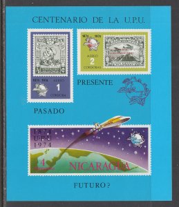 Nicaragua C855D UPU Souvenir Sheet MNH VF