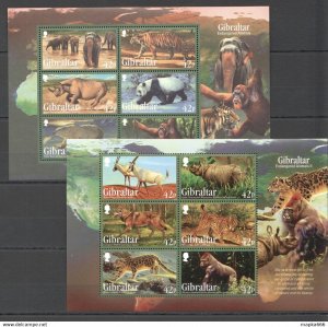 Gibraltar Fauna Wild Endangered Animals I & Ii 2Kb ** Stamps Pk187