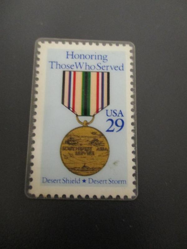 USPS Honoring Those Who Served Stamp 29c Pin Pinback (AS101)