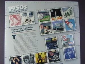 U.S.#3187-MNH-- PANE OF 15 STAMPS-CELEBRATE THE CENTURY THE 1950'S----1999