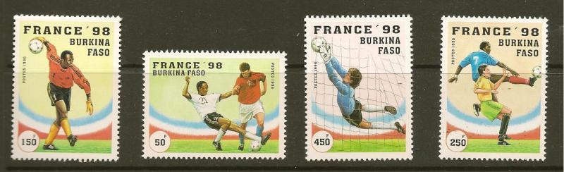 Burkina Faso #1074-7 1998 France World Cup Soccer Championships (Upper Volta)