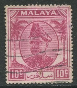 STAMP STATION PERTH Selangor #86 Sultan Hisam-ud-Din Alam Shah Used 1949