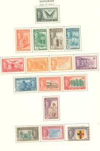 Sarawak #180-195 Unused Single (Complete Set)