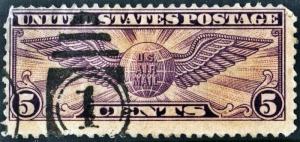 SC#C12 5¢ Winged Globe (1930) Used