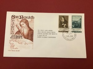 Vatican 1965 San Benedetto First Day Cover Postal Cover R42357