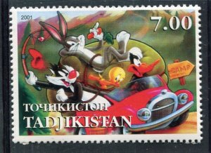 Tajikistan 2001 DISNEY BUGS BUNNY Characters 1 value Perforated Mint (NH)