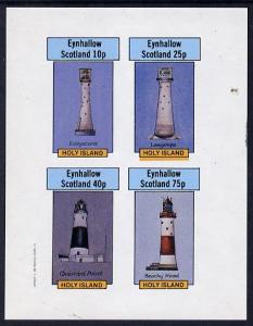 Eynhallow 1982 Light-Houses imperf set of 4 values (10p t...