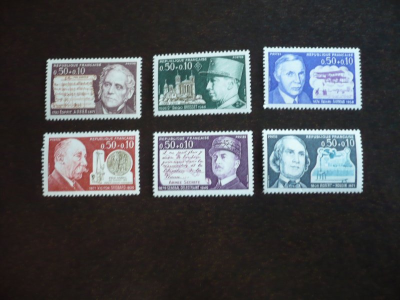 Stamps - France _ Scott# B445-B450 - Mint Hinged Set of 6 Stamps