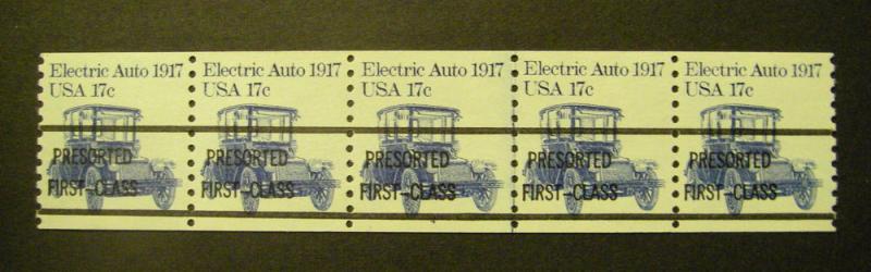 Scott 1906a, 17c Electric Auto, PNC5 #4A, No Gap, MNH
